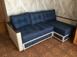 Угловой диван сириус-33 с накладками МДФ
