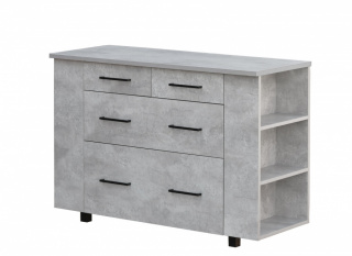 Комод 4 ящика с полками 